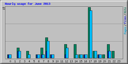 Hourly usage for June 2013