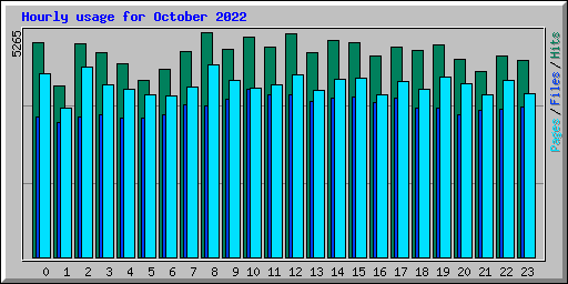 Hourly usage for October 2022