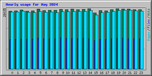 Hourly usage for May 2024